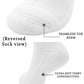Lin Performance Ankle Diabetic Socks For Women And Men Non-Binding Top Cushion Sole Moisture Wicking, 4 Pairs (13-15, White)