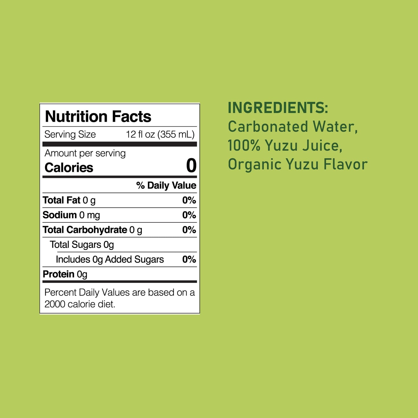 Moshi Sparkling Drinks - Unsweetened Yuzu Flavor - 12 Fl Oz (Pack of 12)