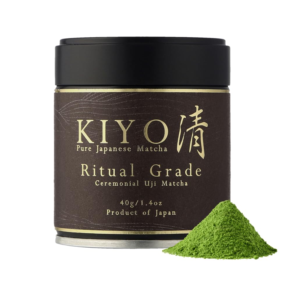 Kiyo Matcha Ritual Grade Wakyo Ceremonial Uji Matcha - Pure Japanese First Harvest Ceremonial Grade Matcha Green Tea Powder from