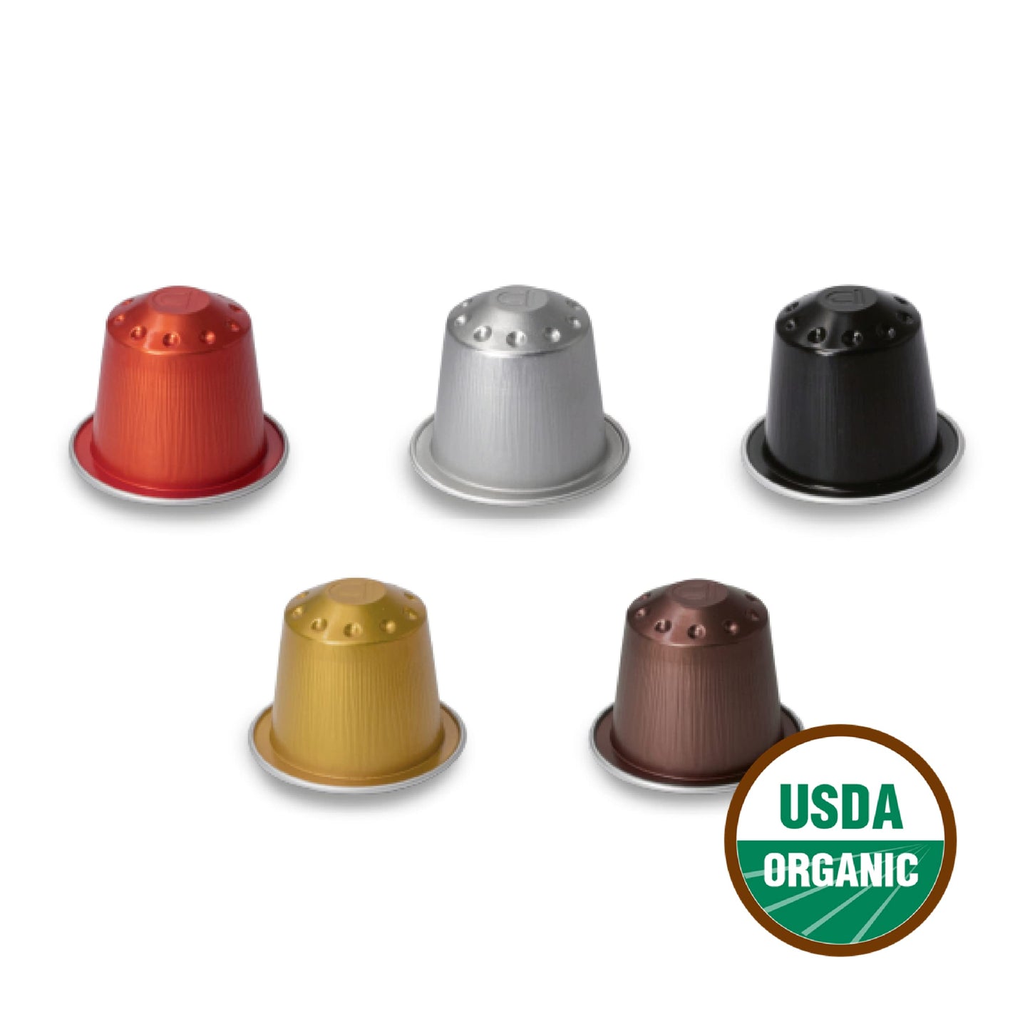 Café Romano Organic Espresso Pods 100% Arabica for Nespresso Original Machine, 100 Count, Aluminum Packaging
