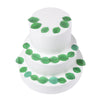 GEORLD 24Pcs Edible Cake & Cupcake Toppers Green Leaves Decoration 