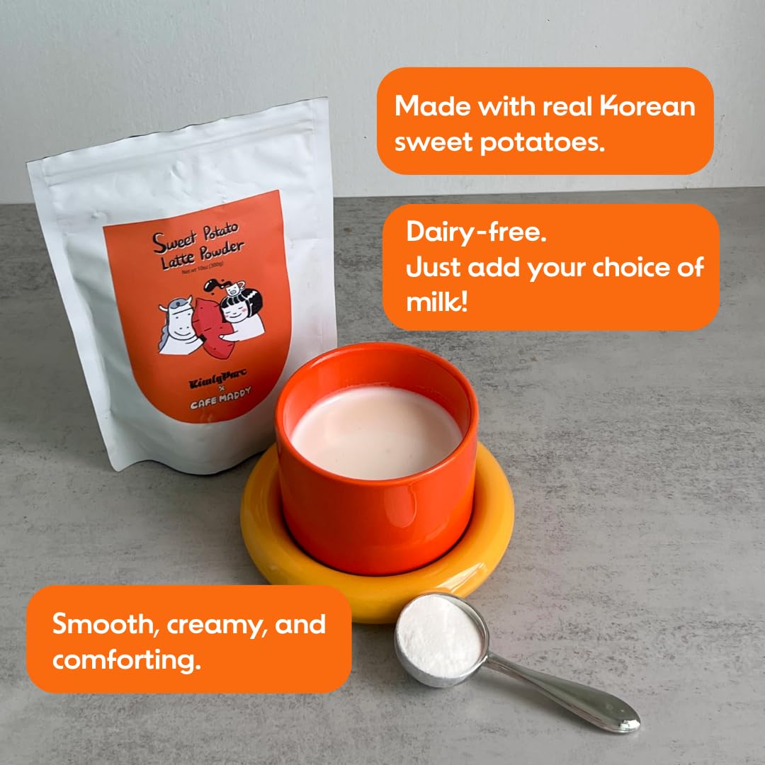 KimlyParc Sweet Potato Latte with Vegan Creamer - Caffeine-Free, Lactose & Gluten Free, 50mm x 150mm x 220mm