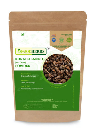 Foodherbs Nagarmotha/Koraikilangu/Cyperus Rotundus Powder (200 Gm/0.44 Lbs)