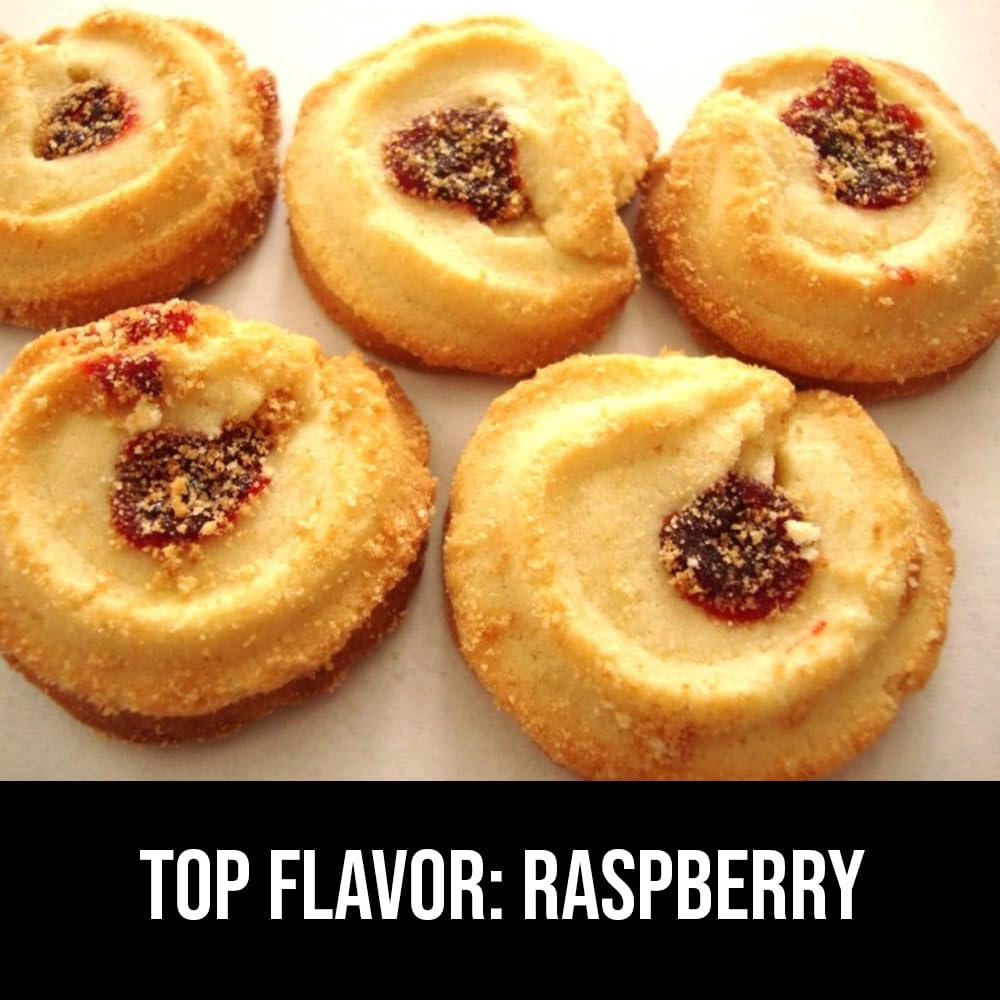 CASI HOME Raspberry Cookies - Bulk Pack of 12 - 2 oz Small Cookies
