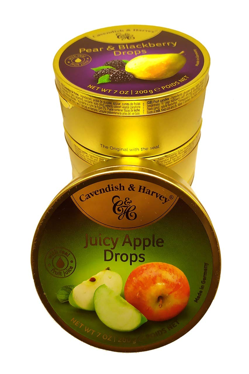 Cavendish & Harvey | Pink Grapefruit Hard Candy Drops | 7 Ounce Tins - 1 Pack