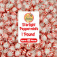 Fusion Sweets Starlight Peppermint Hard Candy - Bulk 1 Pound - Individually Wrapped - White with Red Stripes