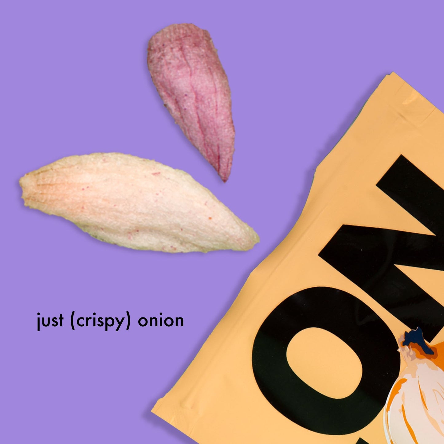 Root Foods Onion Chips, Natural Veggie Snack, Non-GMO Vegetable Crisps, Good for Adults, Kids, Vegan, Gluten Free, Kosher, Halal