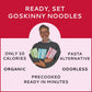 Goskinny Noodles Spaghetti (6), Organic, Odorless Shirataki & Konjac Pasta, Low Carb, Low Calorie, Gluten Free, Vegan, Kosher, K