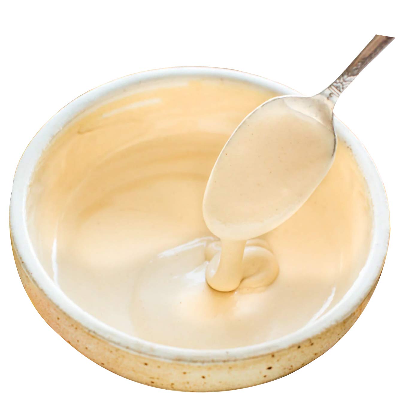 Tazah Tahini Paste For Hummus Baba Ganoush 32Oz - 2Lbs Natural Stone Ground Lebanese Sesame Paste Vegan Cholesterol-Free No Preservatives Perfect For Delicious Middle Eastern Dishes