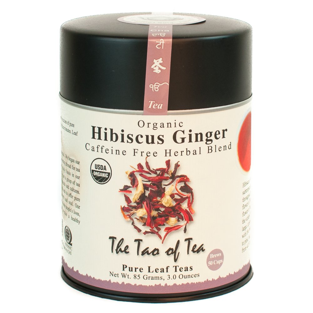 The Tao of Tea Hibiscus Ginger Loose Leaf Tea, 3 Ounce Tin, Makes 50 Cups