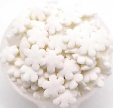 NCS White Christmas Snowflakes Edible Sprinkles, 8 ounces, Great for Cupcakes, Cookies, Cakes, Cakes Pops