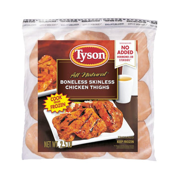 Tyson Boneless Skinless Chicken Thighs, 2.5 lb. (Frozen)