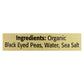 Omena Organics - Peas Black Eyed - Case Of 12 - 15 Oz(D0102H7Au0U.)
