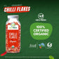 Geo-Fresh Organic Chilli Flakes 150G - Usda Certified