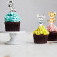 Fenghu 50Pcs Animal Cupcake Toppers For Jungle Safari Wild Birthday Party Decorations Supplies