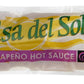 Salsa Del Sol Bundle with Picante Sauce and Jalapeno Hot Sauce, 50 Packets of Each (Pack of 100) - Packed in Make Your Day Box