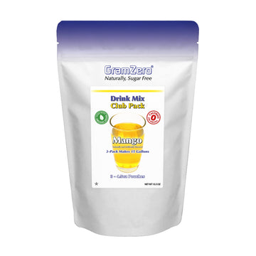 Gramzero Mango Zero Calorie Sugar Free Drink Mix, Great For Nutrition Club Loaded Tea, Stevia Sweetened