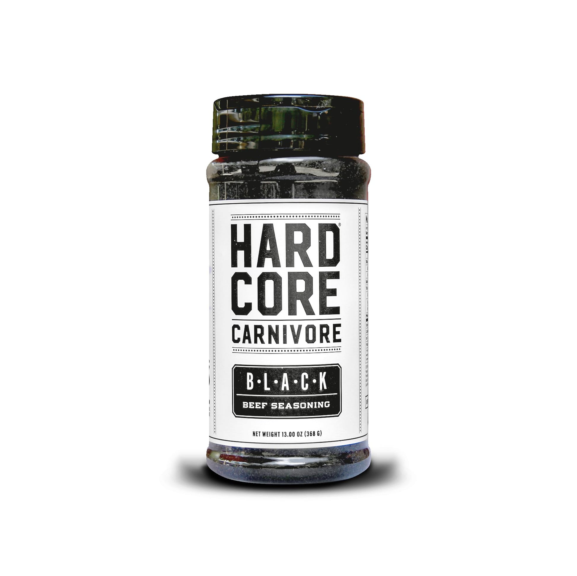 Hardcore Carnivore Black: Charcoal Seasoning For Steak, Beef And Bbq (Large Shaker)
