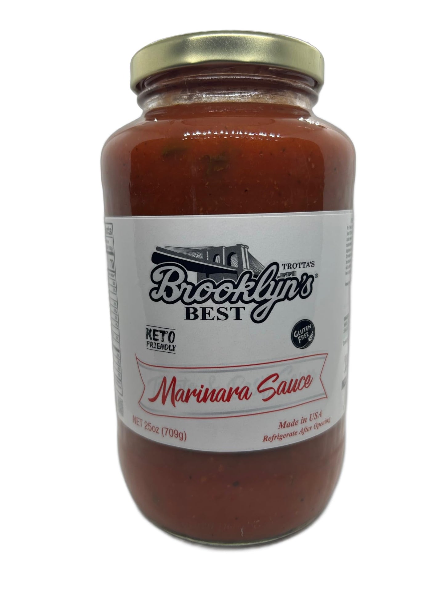 Classic Fresh homemade Keto/Gluten free thick Marinara Sauce 25oz