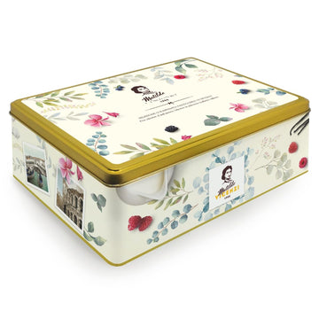 Pasticceria Matilde Vicenzi 5 OClock Tea Time Cookie Assortment Gift Tin - Butter Pastries, Chocolate & Vanilla Filled Gourmet