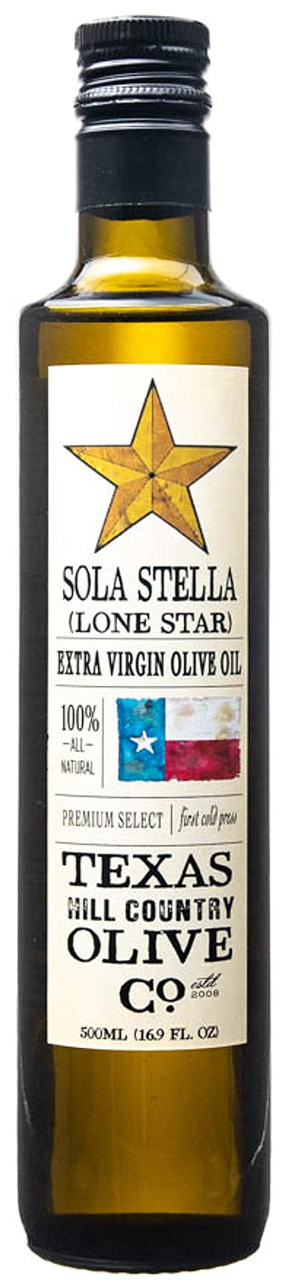 Texas Hill Country Olive Co. Extra Virgin Olive Oil - Cold Pressed Gourmet - 16.9 Fl Oz