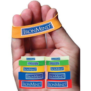 Ironmind Expand-Your-Hand Bands 10 Pack: Kiss Elbow Pains Goodbye - Prevent, Rehab, Reduce Pain From Tennis Elbow, Carpal Tunnel