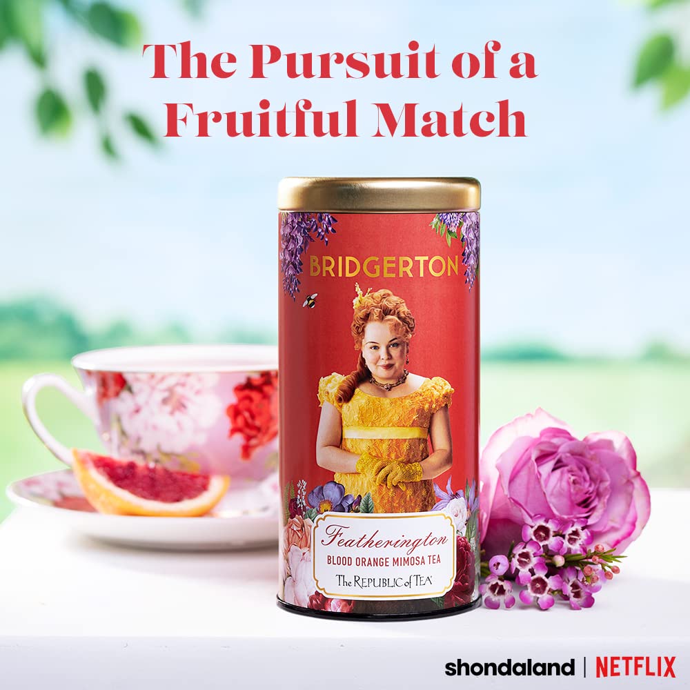 The Republic Of Tea - Bridgerton Featherington, Blood Orange Mimosa Tea, 36 Tea Bags