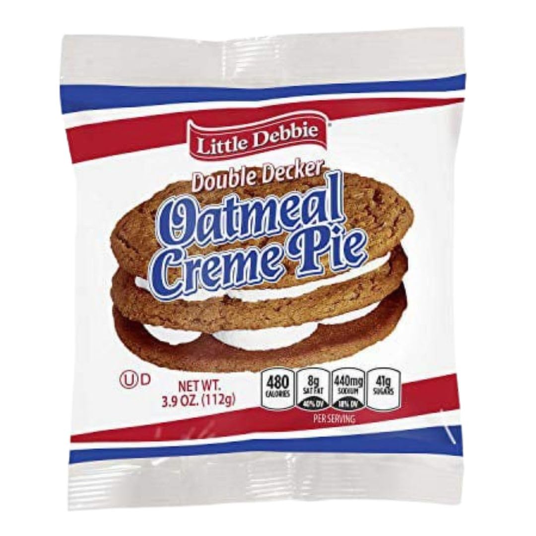 The Snack Store Bundle Double Decker Oatmeal Creme Pies, 3.9 oz, 2 Boxes of 6 Count, 12 Total Creme Pies!