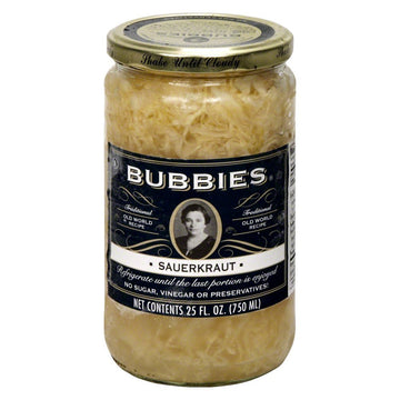 Bubbies Sauerkraut 25.0 OZ(Pack of 3)