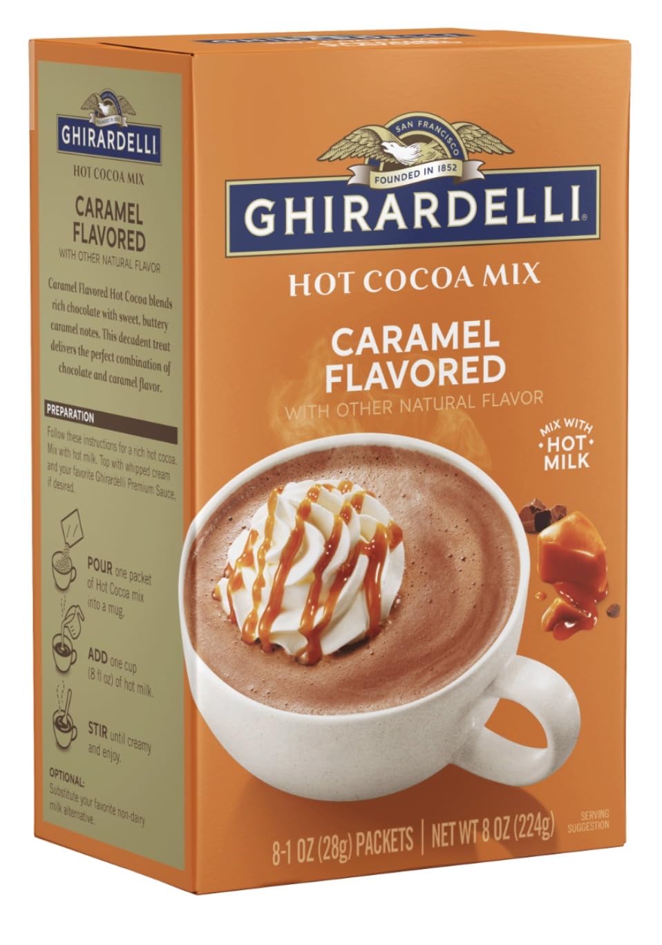 Caramel Hot Cocoa Packets  8Ct