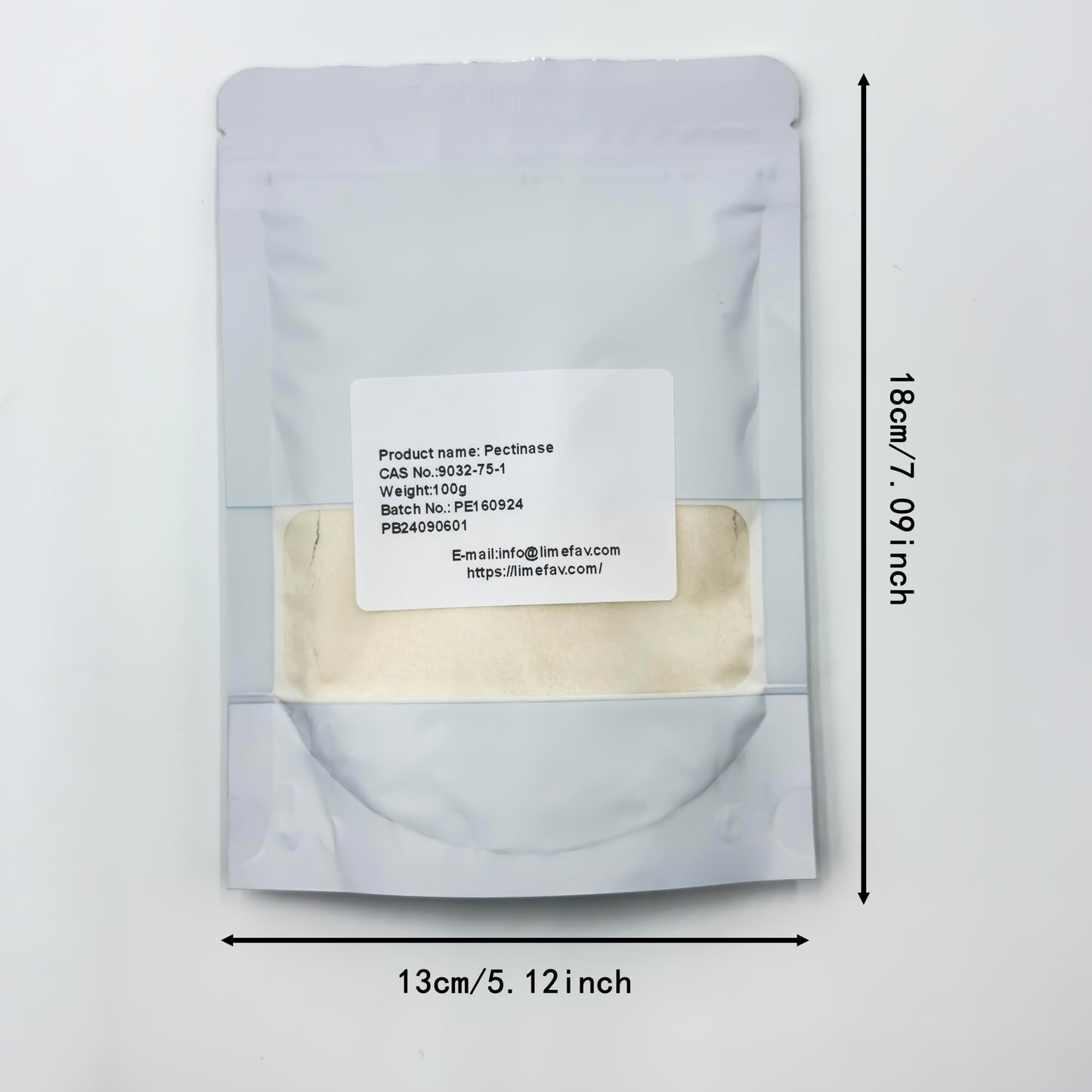 Limefav Pectinase, Pectic Enzyme, Fermentation 100,000 Vitality, Food Grade, Pectic Enzyme Breaks Down Pectin Used To Clarify Fruit And Vegetable Juices And Grape Wine Cas No.:9032-75-1(100G/3.52Oz)