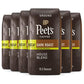 Peets Coffee Dark Roast Ground Coffee Decaf House Blend 63 Ounces (6 Bags of 10.5 Ounces)