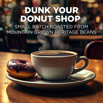 Maud'S Donut Shop Flavored Coffee Pods, 100 Ct | Dunk Your Donut Shop Flavor | 100% Arabica Light Roast Coffee | Solar Energy Pr