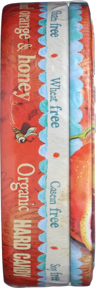 Torie and Howard Organic Hard Candy Tin, Blood Orange and Honey, 2 Ounce (Pack of 2)