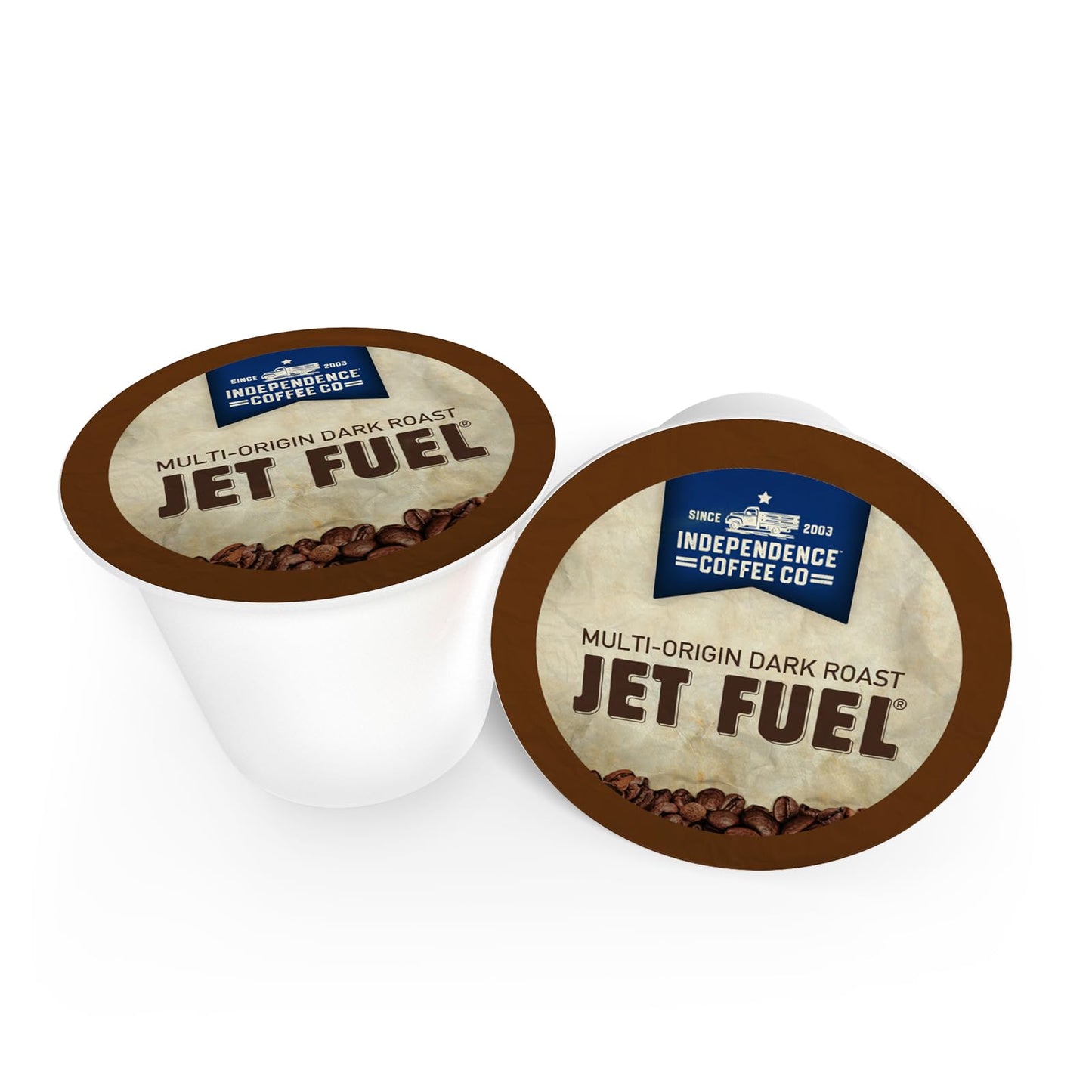 Independence Coffee Co. Jet Fuel Dark Roast K Cup Pods, Intense Flavor, 12 Count