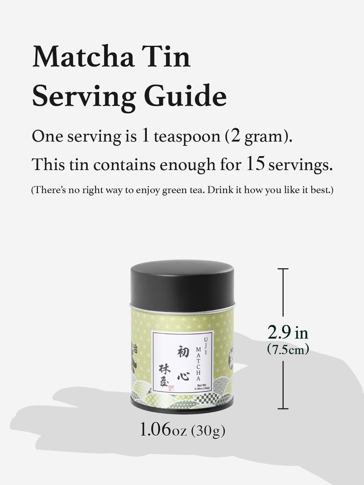 HAYASHIYA Matcha Powder - Shoshin - Kyoto Uji Ceremonial Grade, First Harvest Stone Milled Authentic Japanese Matcha Green Tea P