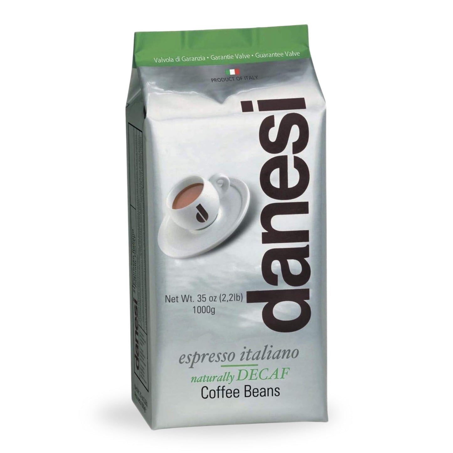 D DANESI CAFFÈ Espresso Coffee Beans - Decaf Medium Roast - 35.2 Ounce (Pack of 1) - Model 8000 1350 90008