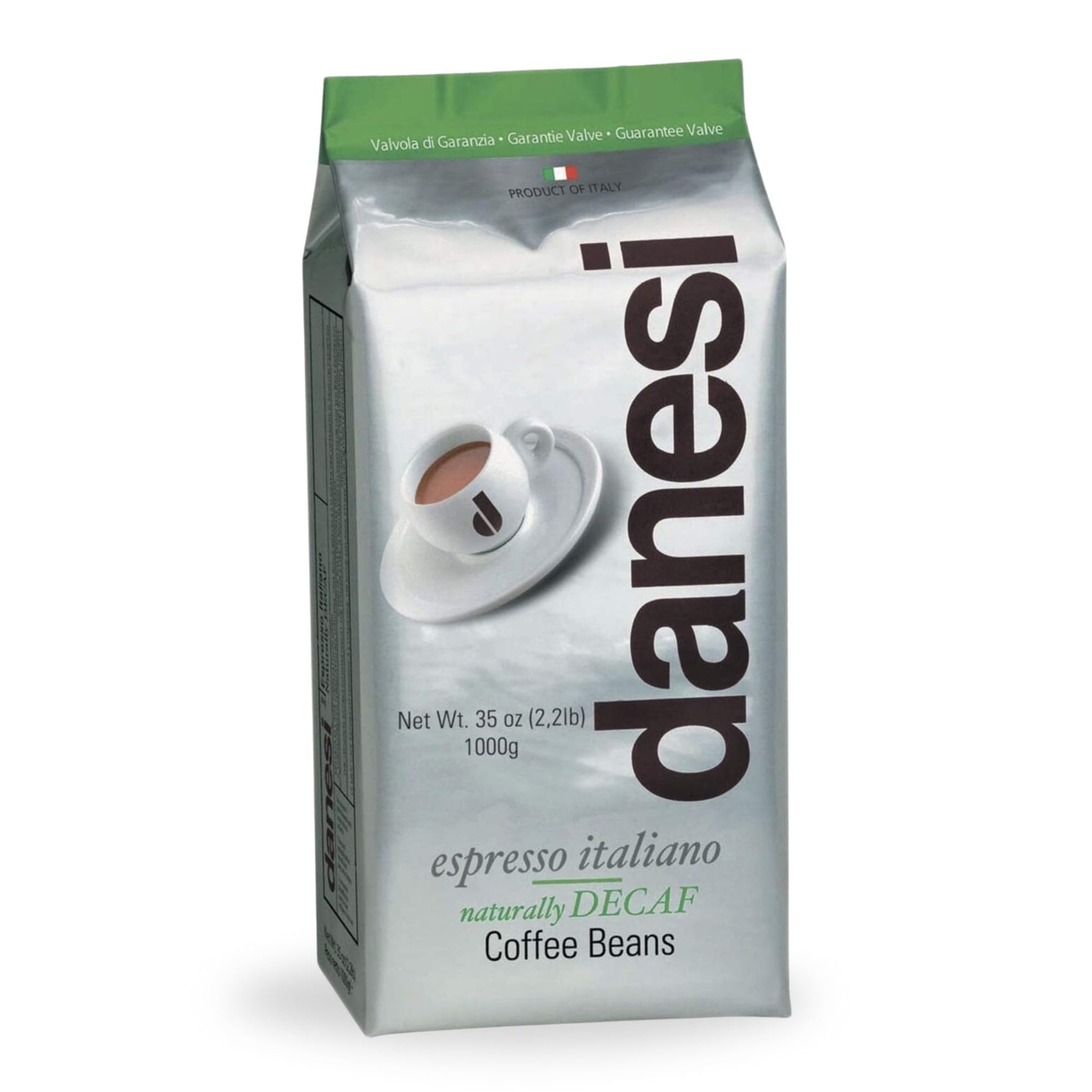 D DANESI CAFFÈ Espresso Coffee Beans - Decaf Medium Roast - 35.2 Ounce (Pack of 1) - Model 8000 1350 90008