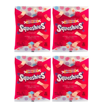 Smarties Squashies Foam Candy - Raspberry & Cream Flavored - Allergen Free, Peanut Free & Gluten Free Candy - Soft & Chewy Squas