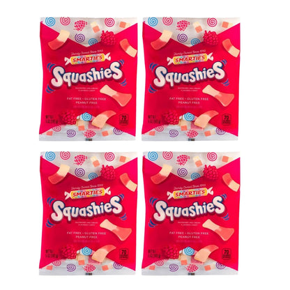 Smarties Squashies Foam Candy - Raspberry & Cream Flavored - Allergen Free, Peanut Free & Gluten Free Candy - Soft & Chewy Squas