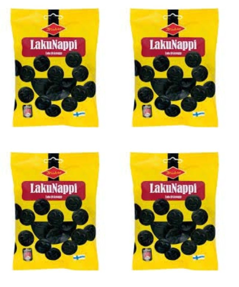 Halva Lakunappi Original Liquorice 4 Packs of 200g