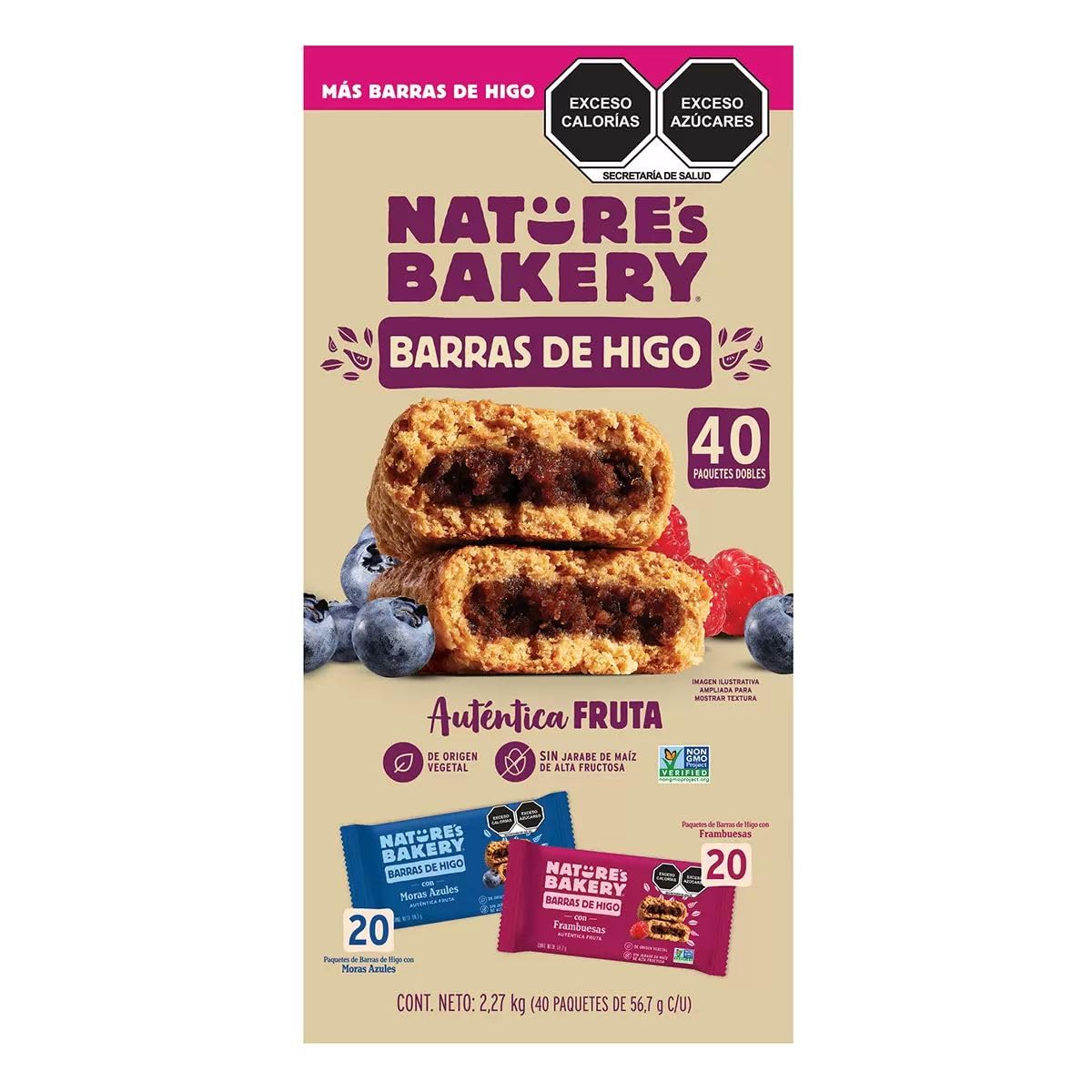Natures Bakery Fig Bar - 40 Count Pack, 5 LBS, Soft Baked, Whole Grain, Vegan Snack