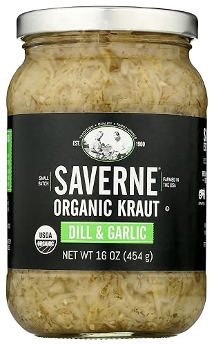 Saverne Artisanal Kraut: Dill & Garlic (Pack Of 3) 16 Oz Jars