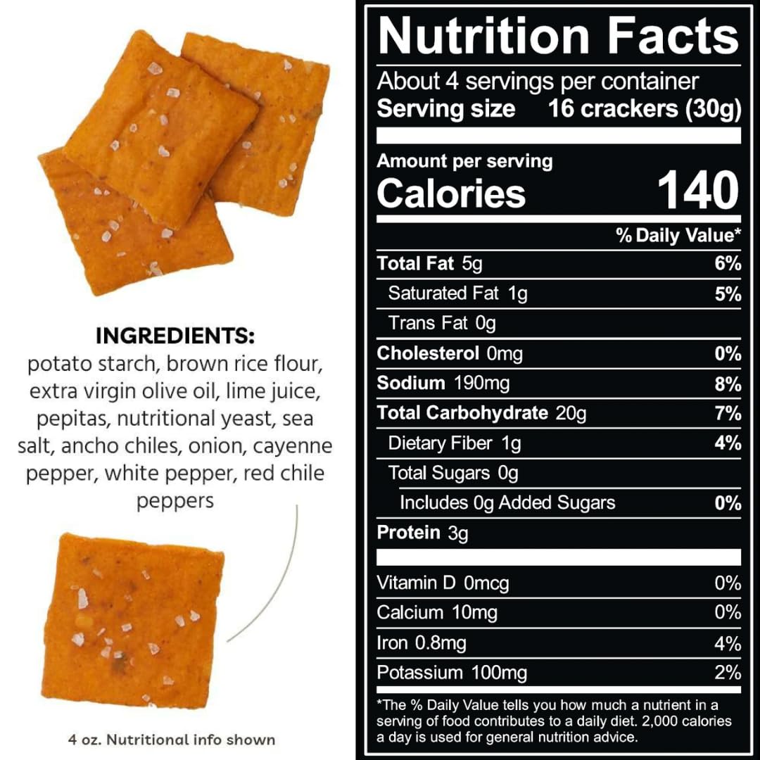 Every Body Eat Snack Thins, Fiery Chile Lime, Vegan, Gluten Free, 4 Ounce (Pack of 6)