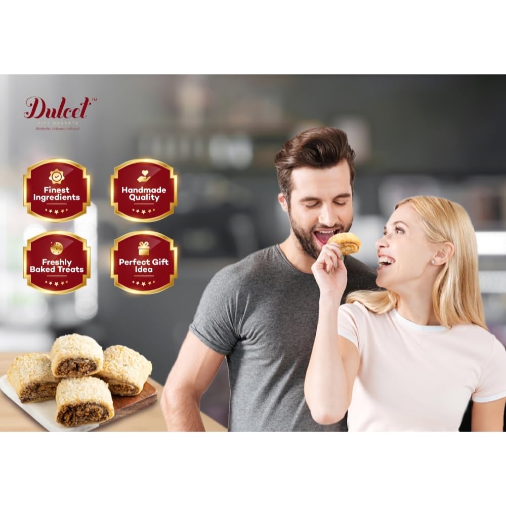 Dulcet Gift Basket Sympathy Classic Old Fashioned Gift Tin Box Assorted Gourmet Treats Ideal Gift for Men, Women, Family, and, F