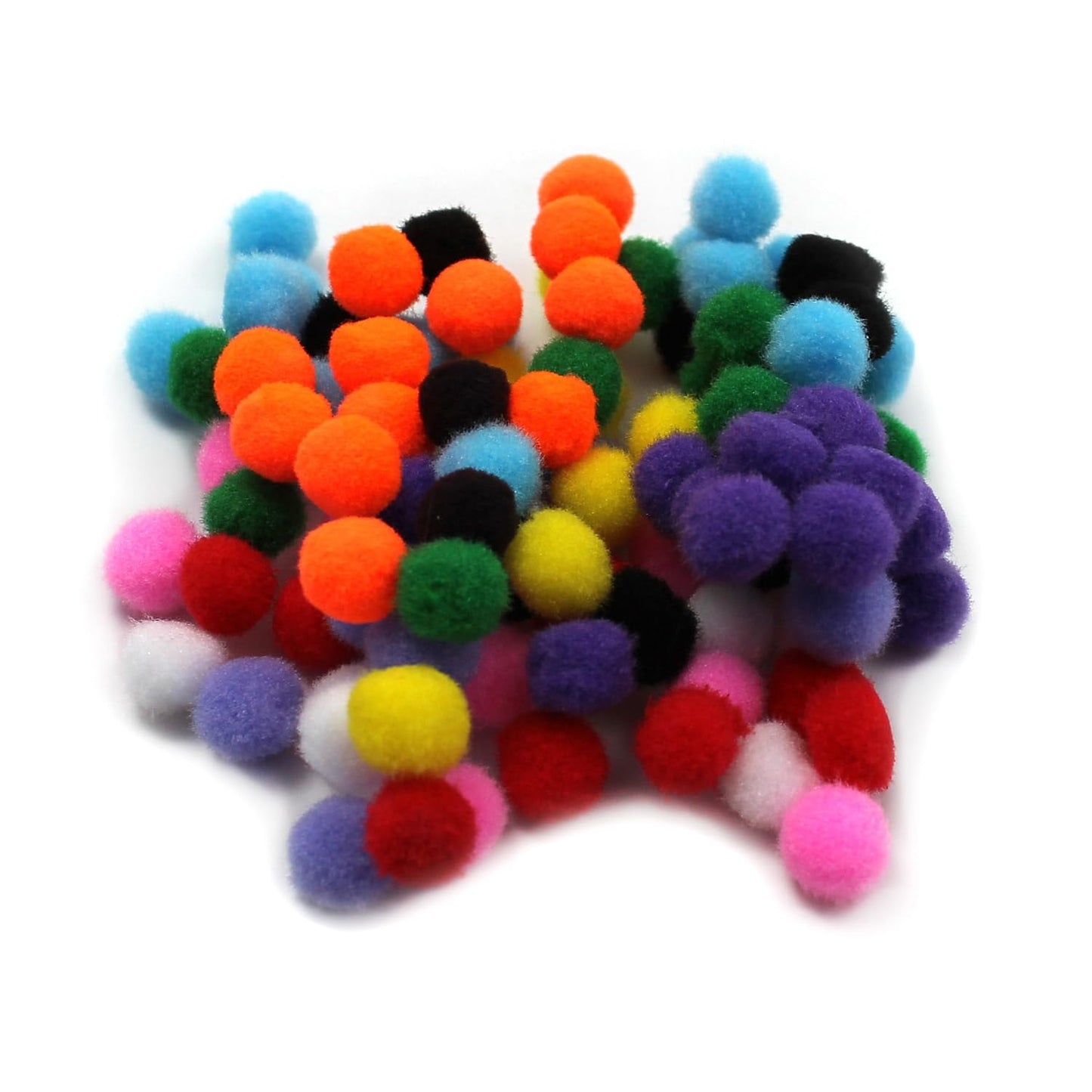 Pom-Poms 12 Assorted Colors 100 Per Pack 12 Packs