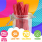 Amish Good Gourmet Licorice Twist Candy - Red Cherry Jumbo, Sweet & Chewy, 8 Oz, Under 100 Calories Snack