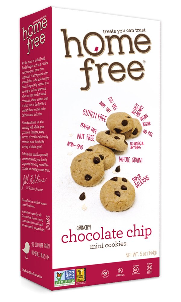 Home Free Ckie, Gf, Mini Choc Chip, 5-Ounce (Pack of 6)6