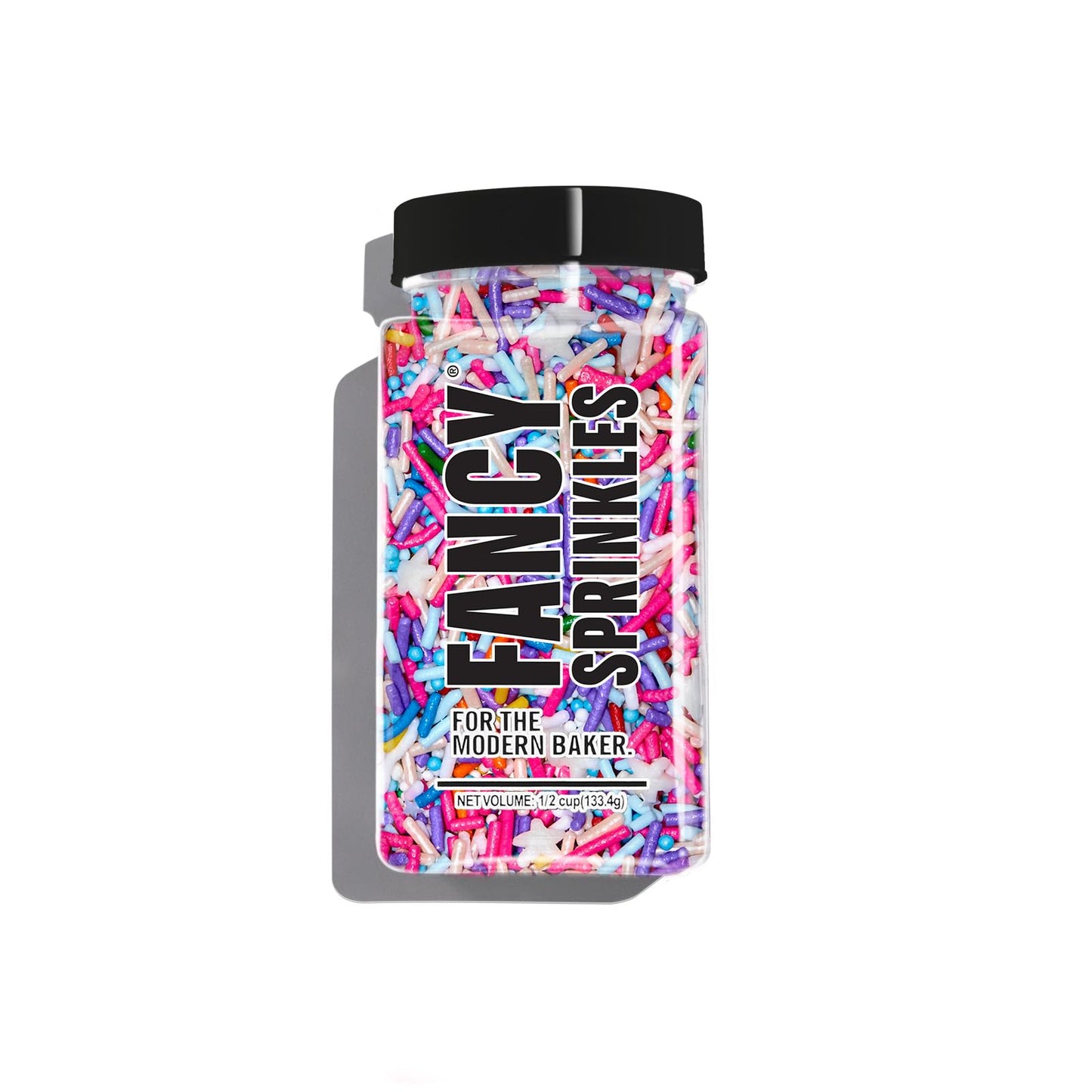 Fancy Sprinkles Roller Disco Sprinkles, Real Sugar, For Ice Cream, Cookies, Cakes, Cupcakes, Dessert Decorating, Purple & Pink S