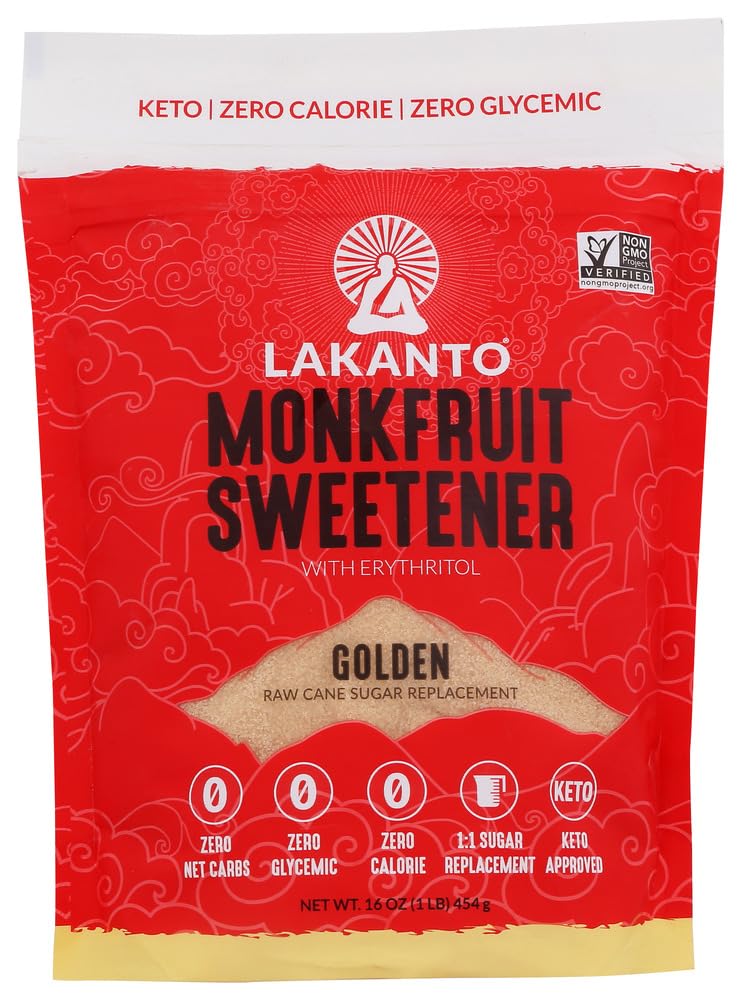 LAKANTO, SWTNR, GOLDEN, Pack of 8, Size 16 OZ - No Artificial Ingredients Dairy Free Yeast Free8